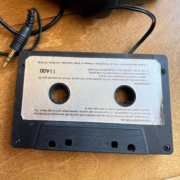 Radio Shack Car Stereo Cassette Adapter CD Walkman AC Adapter - Picture 2 of 4